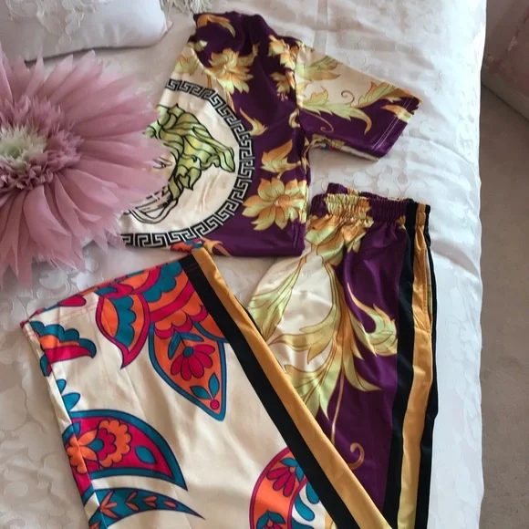 Vibrant Multicolor Pajama Set - Picture 14 of 15